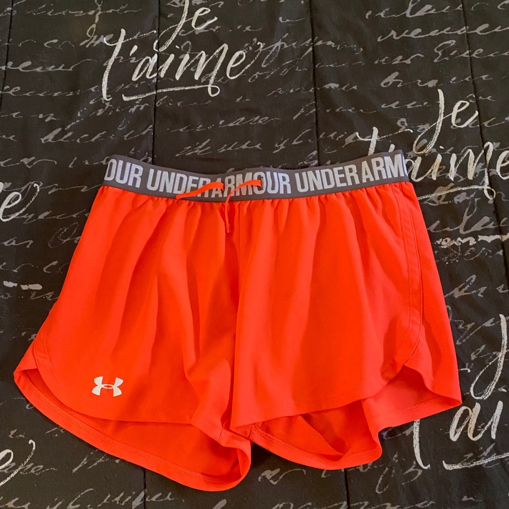 Orange Under Armour Shorts